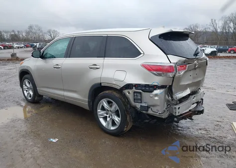 2014 Toyota Highlander Limited Platinum V6 from USA, damaged, VIN 5TDDKRFH5ES022285
